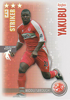 Aiyegbeni Yakubu Middlesbrough 2006/07 Shoot Out Excellent Player #215